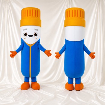 Bouteille de Médicament Costume de mascotte intégral pour adultes Événements santé