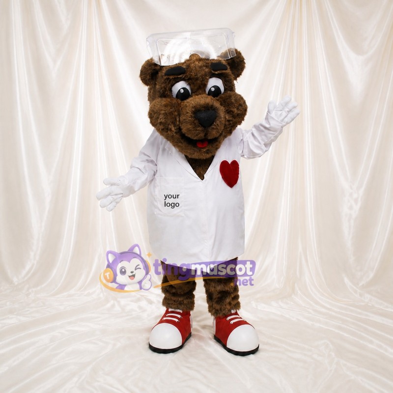 Chef Bear Mascot Costume Full Body for Adults Food Events