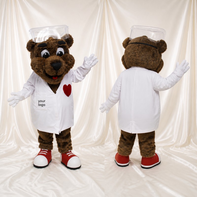 Chef Bear Mascot Costume Full Body for Adults Food Events
