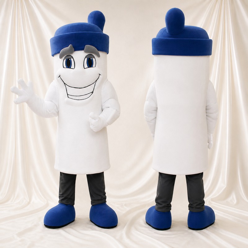 Toothpaste Tube Mascot Costume Full Body for Adults Promotions
