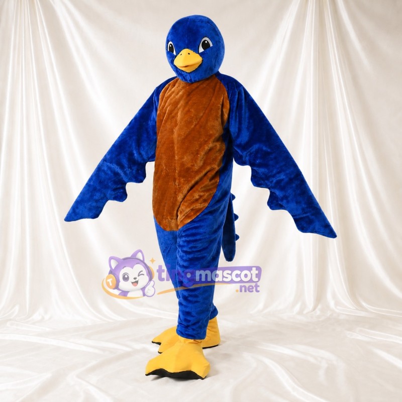 Oiseau bleu royal Costume de mascotte intégral pour adultes Événements sportifs