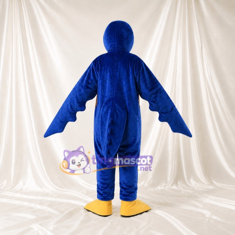 Oiseau bleu royal Costume de mascotte intégral pour adultes Événements sportifs