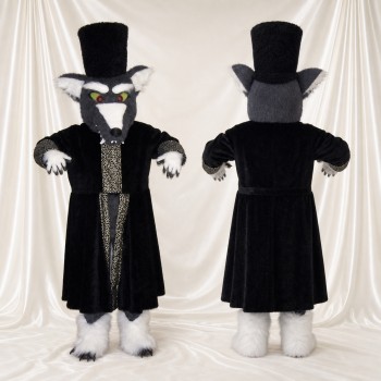 Costume de mascotte rat magicien intégral pour adultes – événements de scène