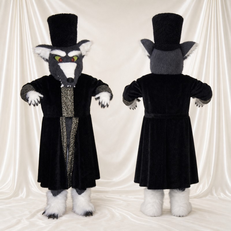 Costume de mascotte rat magicien intégral pour adultes – événements de scène