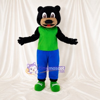 Ours Noir Costume de mascotte intégral pour adultes Événements sportifs