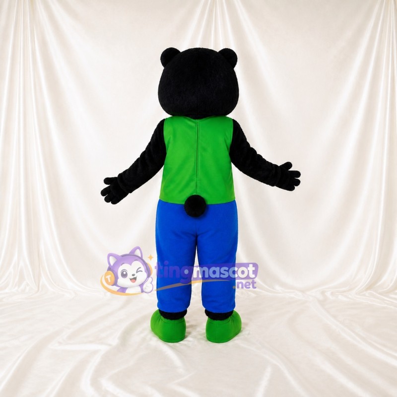 Black Bear Mascot Costume Full Body for Adults Sports Events