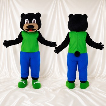 Ours Noir Costume de mascotte intégral pour adultes Événements sportifs
