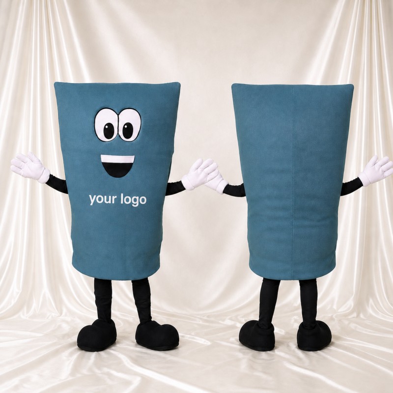 Slate Display Panel Mascot Costume Full Body for Adults Trade Shows