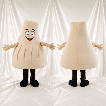 Ail Crème Costume de mascotte intégral pour adultes Événements gastronomiques