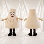 Ail Crème Costume de mascotte intégral pour adultes Événements gastronomiques