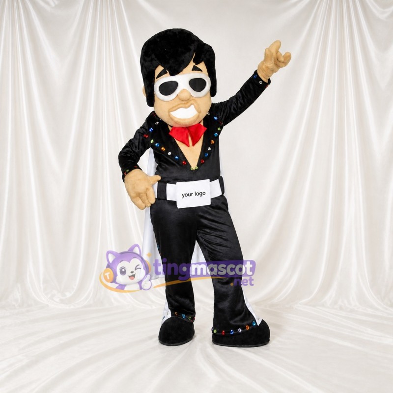 Rock Singer Mascot Costume Full Body for Adults Promotions