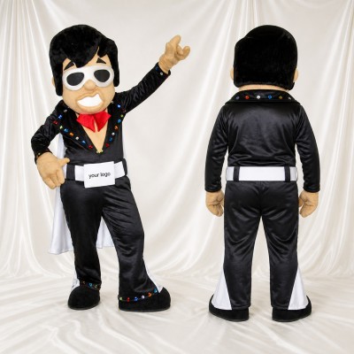 Rock Singer Mascot Costume Full Body for Adults Promotions