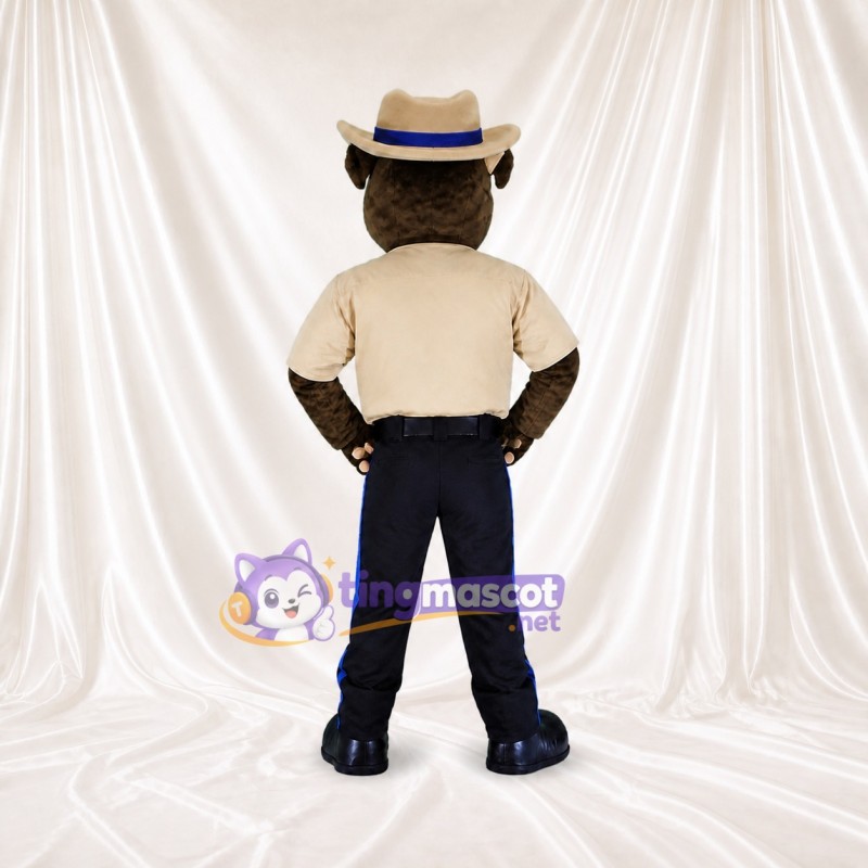 Panther Ranger Mascot Costume Full Body for Adults Outdoor Events