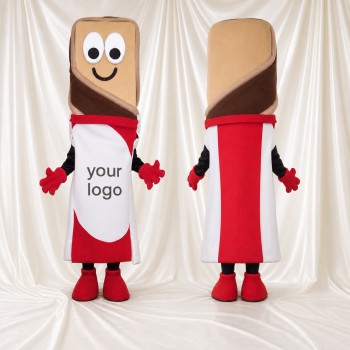 Barre de crème glacée Costume de mascotte intégral pour adultes Événements gastronomiques