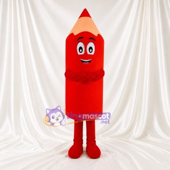 Crayon Rouge Costume de mascotte intégral pour adultes Événements scolaires
