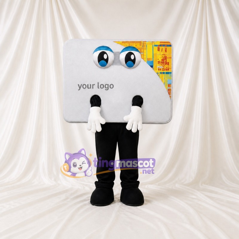 Boîte blanche Costume de mascotte intégral pour adultes Salons professionnels