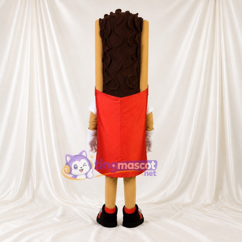 Barre chocolatée brune Costume de mascotte intégral pour adultes Événements gastronomiques