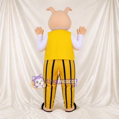 Pig Waiter Mascot Costume Full Body for Adults Food Events