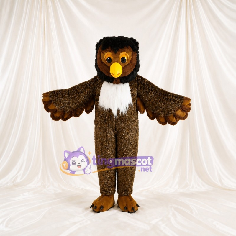 Broad Outstretched Eagle Mascot Costume Full Body for Adults Sports Events