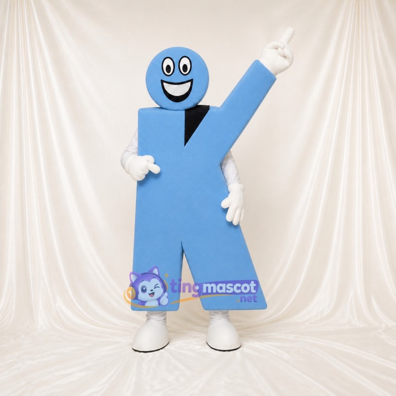 Letter K Character Mascot Costume Full Body for Adults School Events