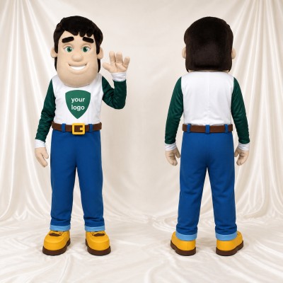 Young Man Mascot Costume Full Body for Adults School Events