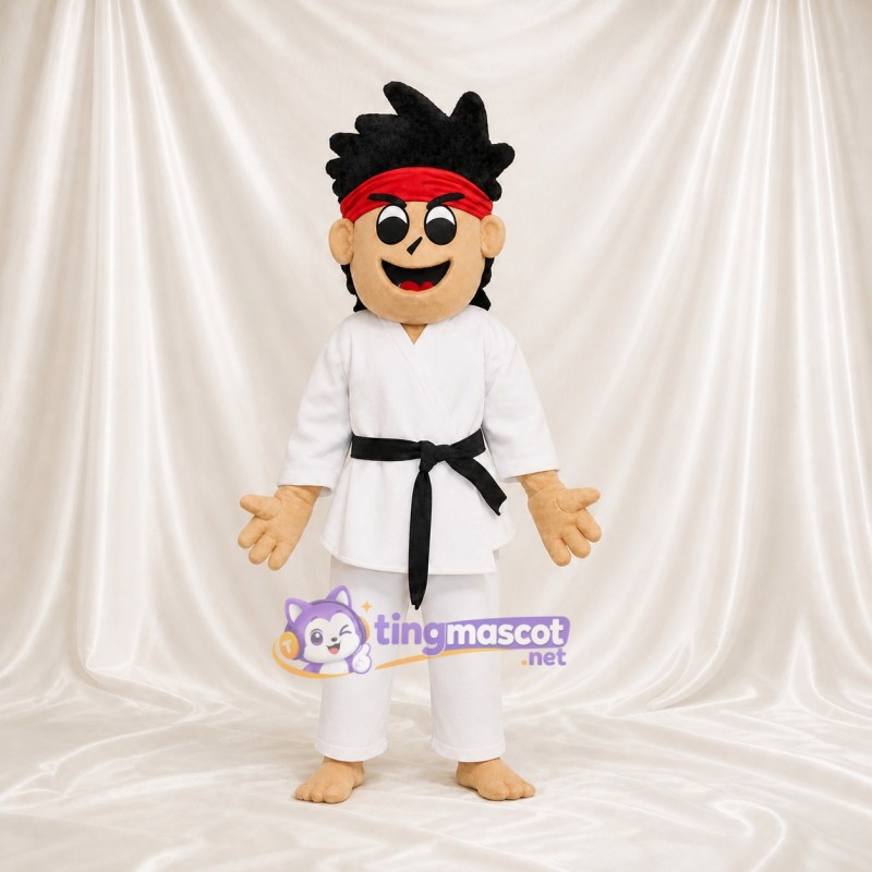 Martial Arts Student Mascot Costume Full Body for Adults Martial Arts
