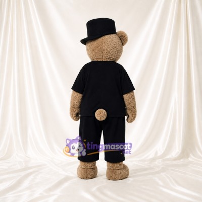 Formal Bear Mascot Costume Full Body for Adults Stage Events
