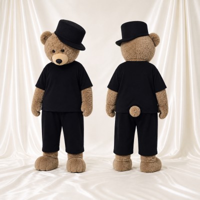 Formal Bear Mascot Costume Full Body for Adults Stage Events