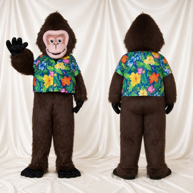 Gorille Costume de mascotte intégral pour adultes Zoos