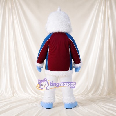 Abominable Snowman Mascot Costume Full Body for Adults School Events