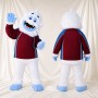 Abominable Snowman Mascot Costume Full Body for Adults School Events
