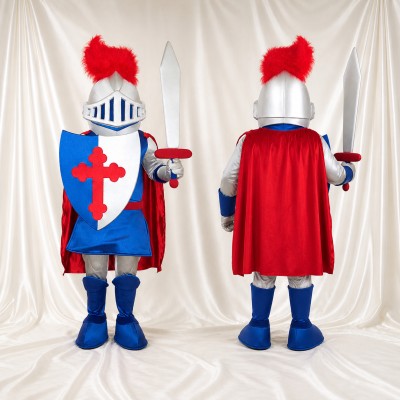Chevalier Costume de mascotte intégral pour adultes Musées