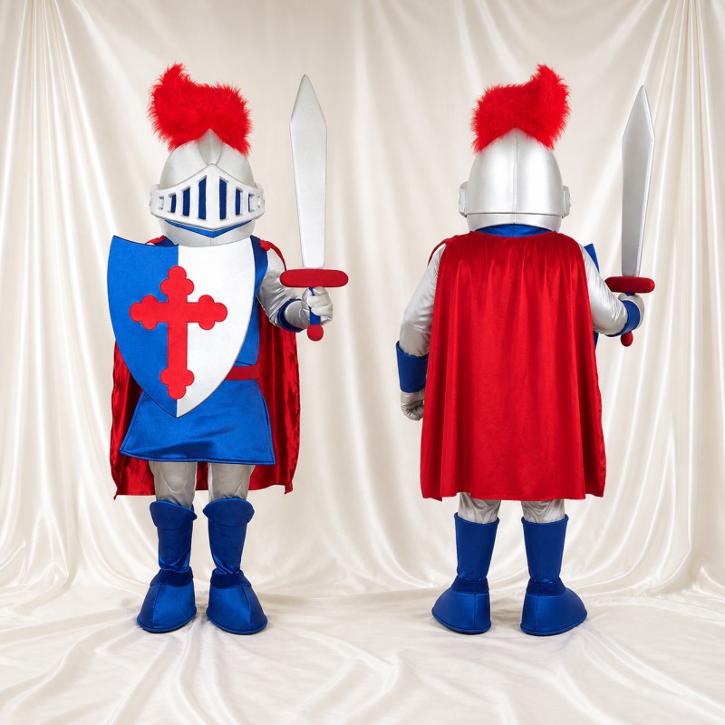 Chevalier Costume de mascotte intégral pour adultes Musées