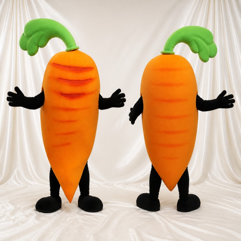 Carrot Mascot Costume Full Body for Adults School Events