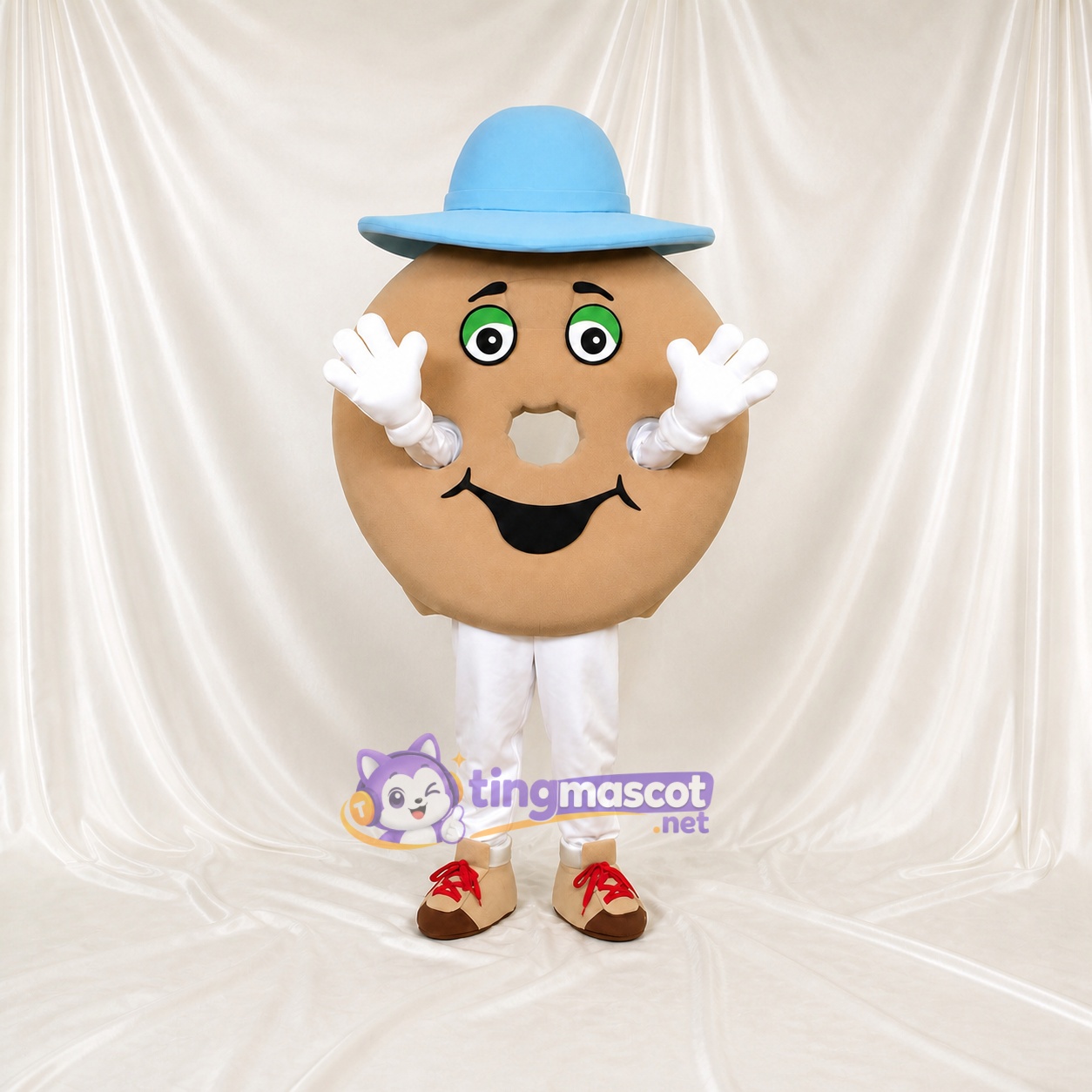 Bagel Mascot Costume Full Body for Adults Events Bagel Mascot Costume Full Body for Adults Events