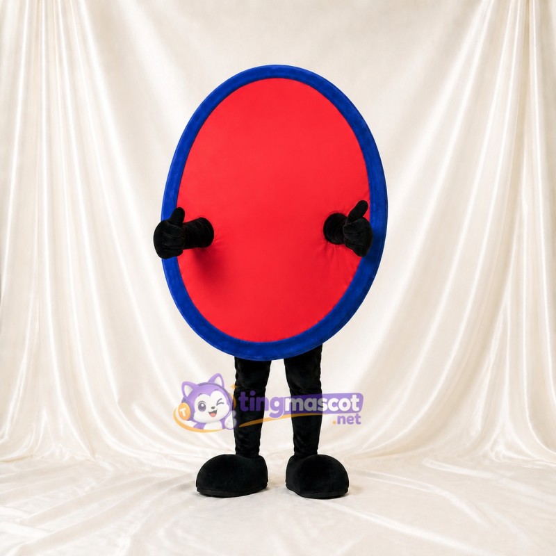 Oval Sign Mascot Costume Full Body for Adults Trade Shows
