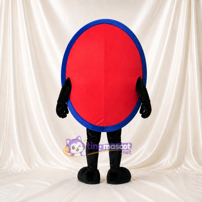 Oval Sign Mascot Costume Full Body for Adults Trade Shows
