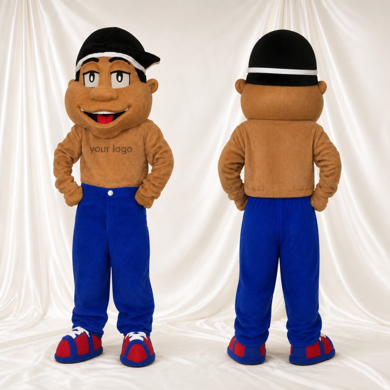 Young Man Mascot Costume Full Body for Adults Sports Events