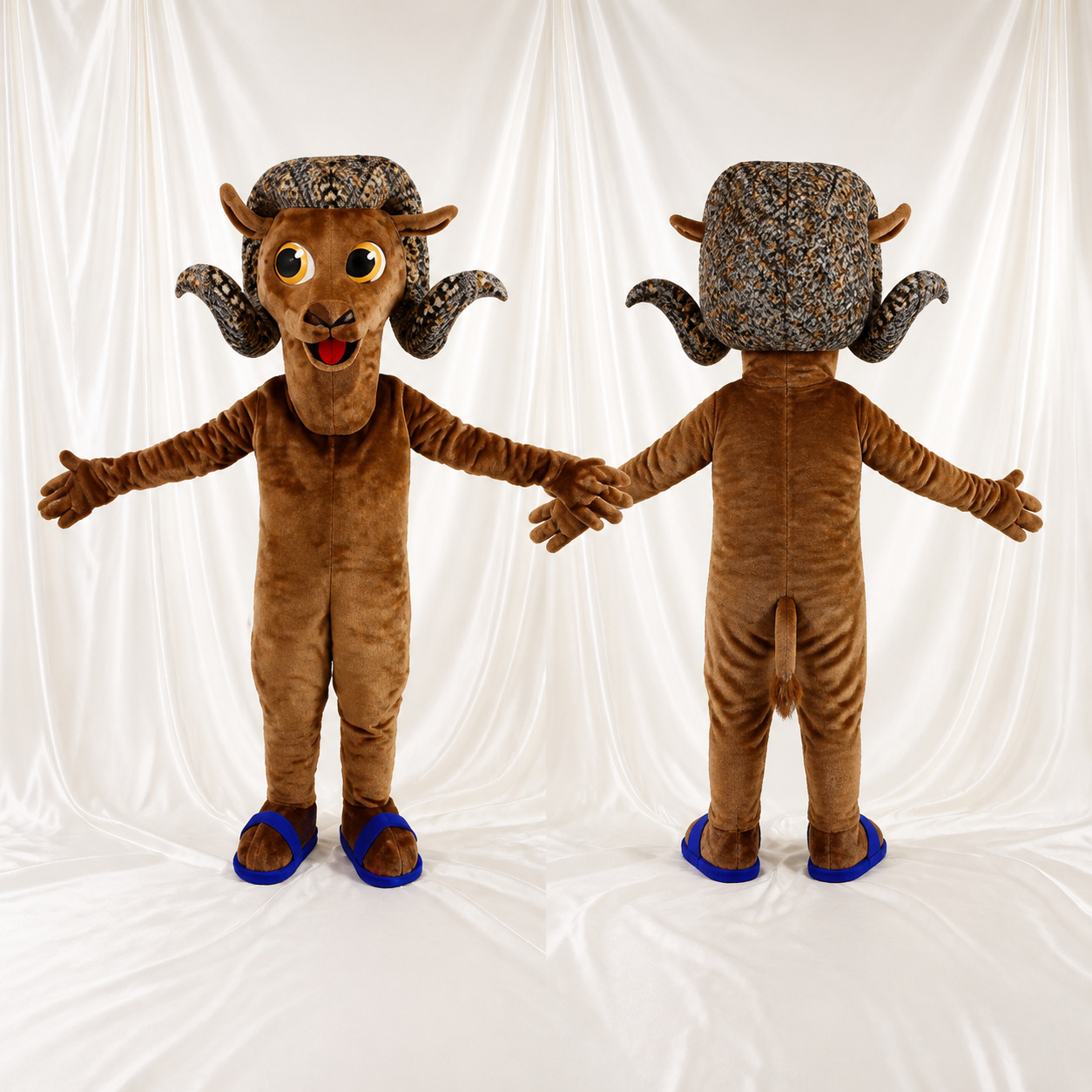 Costume de mascotte bélier intégral pour adultes – événements en plein air Costume de mascotte bélier intégral pour adultes – événements en plein air