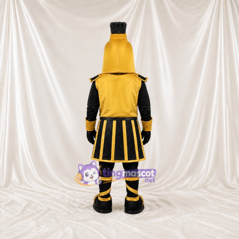Gold Ancient Warrior Mascot Costume Full Body for Adults Museums