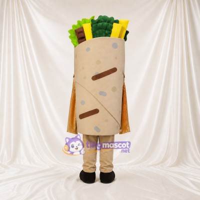 Wrap Sandwich Mascot Costume Full Body for Adults Food Events