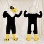 Black Bald Eagle Mascot Costume Full Body for Adults Sports Events