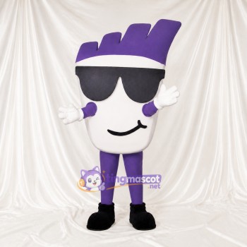 Personnage avec lunettes de soleil Costume de mascotte intégral pour adultes Salons professionnels