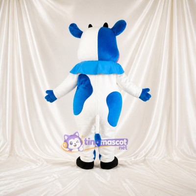Vache Blanche Costume de mascotte intégral pour adultes Événements scolaires