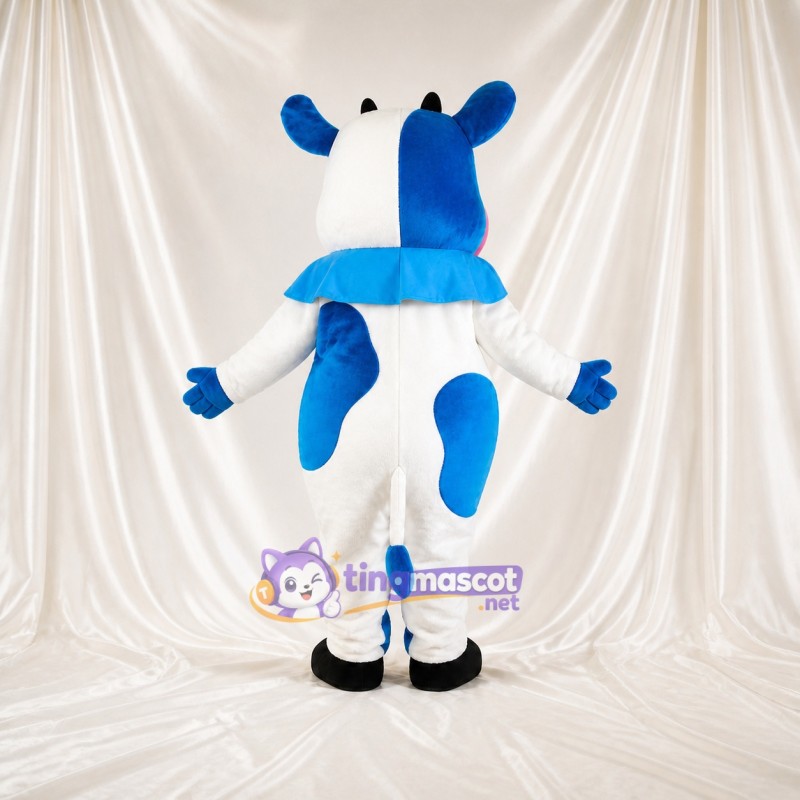 Vache Blanche Costume de mascotte intégral pour adultes Événements scolaires