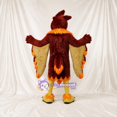 Layered Spread Eagle Mascot Costume Full Body for Adults Sports Events