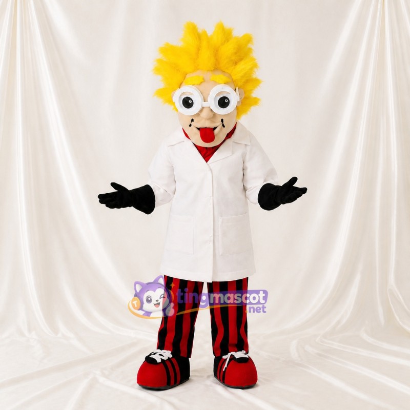 Scientist Mascot Costume Full Body for Adults School Events