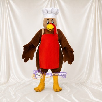 Chef Dinde Costume de mascotte intégral pour adultes Événements gastronomiques