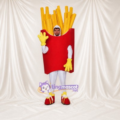 Frites Costume de mascotte intégral pour adultes Événements gastronomiques
