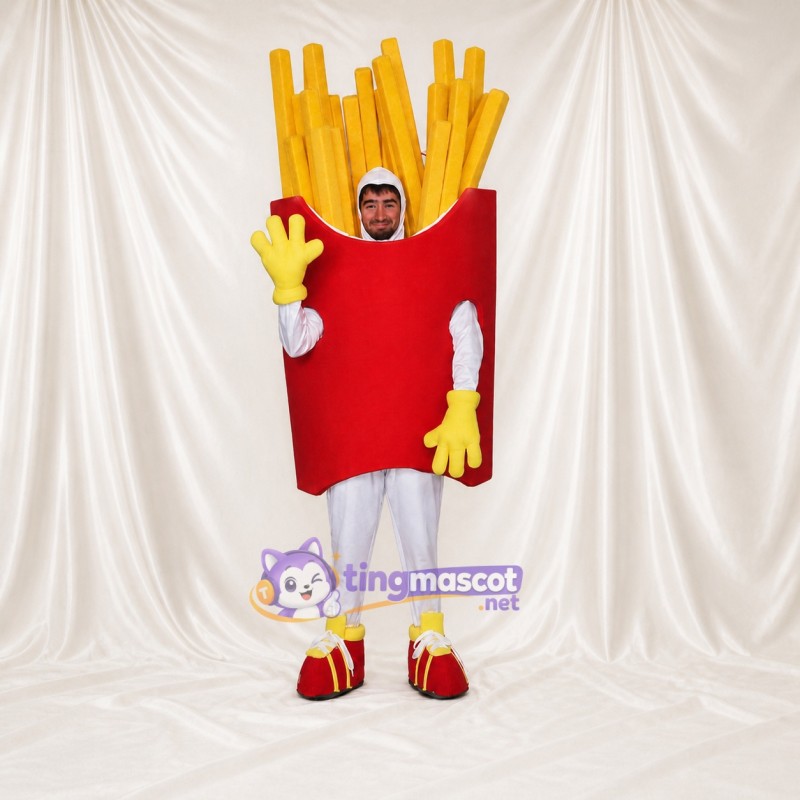 Frites Costume de mascotte intégral pour adultes Événements gastronomiques